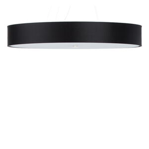 Čierne závesné svietidlo s textilným tienidlom ø 100 cm Herra – Nice Lamps