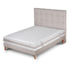 Svetlosivá posteľ s matracom Stella Cadente Maison Saturne Saches, 160 × 200 cm