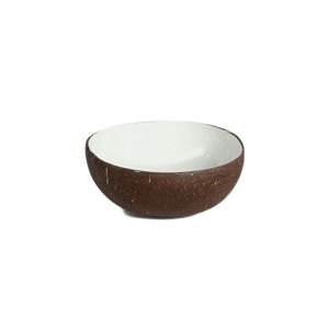 Smaltovaná miska v kokosovej škrupine Simla Shell, ⌀ 12 cm