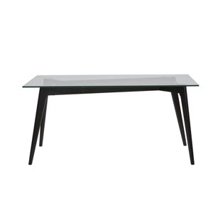 Jedálenský stôl s čiernymi nohami Marckeric Janis, 160 × 90 cm
