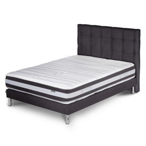Tmavosivá posteľ s matracom Stella Cadente Mars Saches, 140 × 200 cm