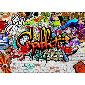 Veľkoformátová tapeta Bimago Colourful Graffiti, 400 × 280 cm