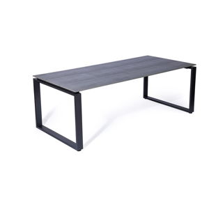 Sivý záhradný stôl Le Bonom Strong, 100 x 210 cm