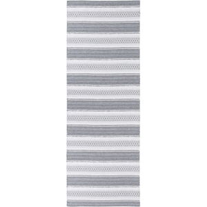 Sivý behúň vhodný do exteriéru Narma Runö, 70 × 200 cm