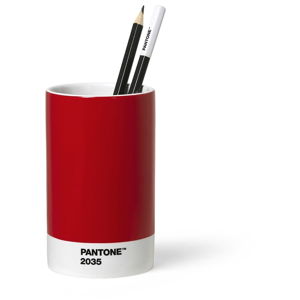 Červený keramický stojan na ceruzky Pantone