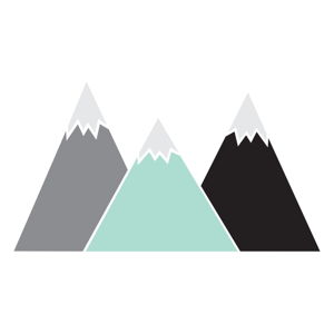 Nástenná samolepka Dekornik Pastel Mountains, 180 × 100 cm