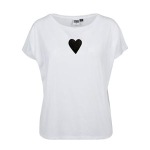 Dámske biele tričko s motívom Spolu od Lény Brauner & IM Cyber pre KlokArt, veľ. L