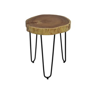 Odkladací stolík z akáciového dreva HSM collection, Ø 35 cm