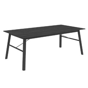 Čierny jedálenský stôl Interstil Carver, 200 × 100 cm