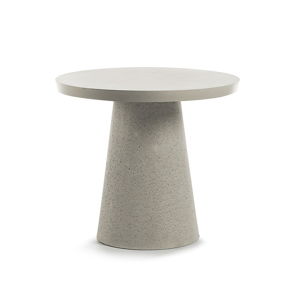 Sivý stolík La Forma Rhette, ⌀ 90 cm