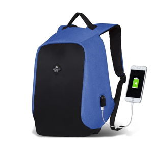 Čierno-modrý batoh s USB portom My Valice SECRET Smart Bag