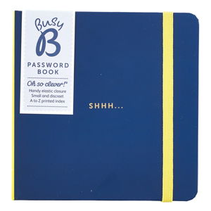 Modrý bloček na heslá Busy B Organised