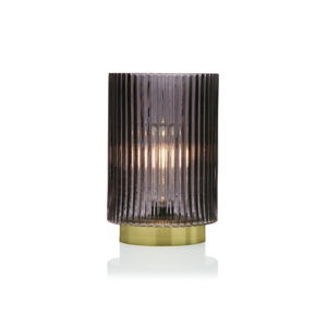 Sivá sklenená olejová LED lampa Versa Relax, ⌀ 15 cm