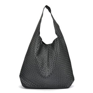 Čierna kožená kabelka Magnotta Bags Lui