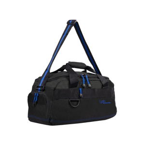 Čierna cestovná taška s modrým lemom Les P'tites Bombes Toulouse
