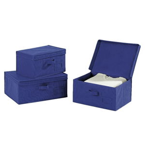 Modrý úložný box Wenko Ocean, dĺžka 34 cm