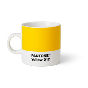 Svetložltý hrnček Pantone Espresso, 120 ml