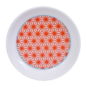 Červeno-biely tanierik Tokyo Design Studio Star/Wave, ø 9 cm