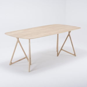 Jedálenský stôl z masívneho dubového dreva Gazzda Koza, 200 × 90 cm