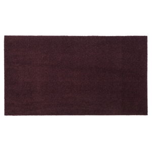 Tmavovínová rohožka Tica copenhagen Unicolor, 67 × 120 cm