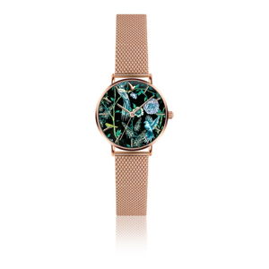 Dámske hodinky s ružovým remienkom z antikoro ocele Emily Westwood Sensation