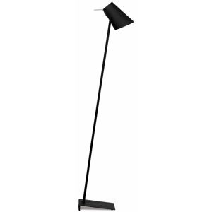 Čierna stojacia lampa s kovovým tienidlom (výška 140 cm) Cardiff – it's about RoMi