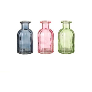 Sada 3 sklenených dekoratívnych fliaš Unimasa Luciana