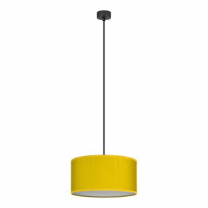 Žlté závesné svietidlo Bulb Attack Doce M, ⌀ 30 cm