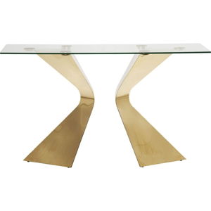 Konzolový stolík s nohami vo farbe zlata Kare Design Gloria