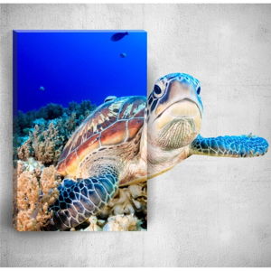 Nástenný 3D obraz Mosticx Sea Turtle, 40 × 60 cm