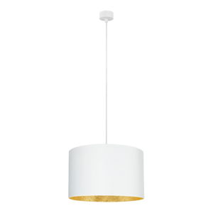 Biele stropné svietidlo s vnútrajškom v zlatej farbe Sotto Luce Mika, ∅ 40 cm