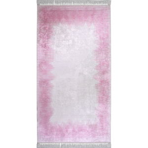 Ružovosivý koberec Vitaus Hali Pudra, 80 × 150 cm