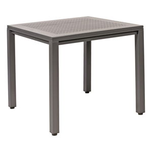 Šedý záhradný hliníkový stôl Resol Born, 80 x 80 cm