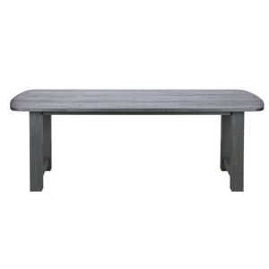 Čierny jedálenský stôl z dubového dreva BePureHome Identity, 220 × 90 cm