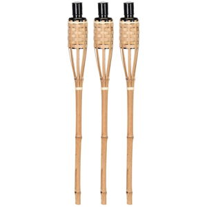 Súprava 3 bambusových pochodní Esschert Design, výška 62,6 cm