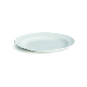 Biely tanier z kostného porcelánu Kähler Design Kaolin, ⌀ 17 cm
