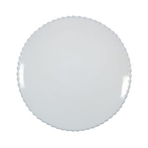 Biely kameninový dezertný tanier Costa Nova Pearl, ⌀ 23 cm