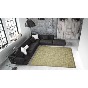 Zelený vonkajší koberec Floorita Fiore, 135 × 190 cm
