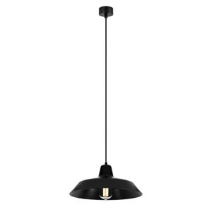 Čierne závesné svietidlo Bulb Attack Cinco, ∅ 35 cm