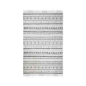 Čierno-biely bavlnený koberec HSM collection Colorful Living Manio, 70 × 120 cm