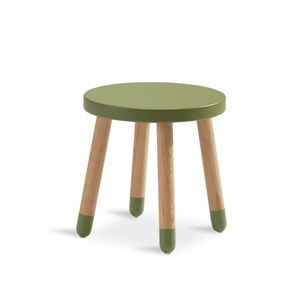 Zelená detská stolička Flexa Play, ø 30 cm