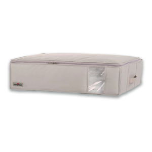 Béžový úložný box na oblečenie Compactor Aspilito, 145 l