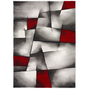 Červeno-sivý koberec Universal Malmo, 160 × 230 cm