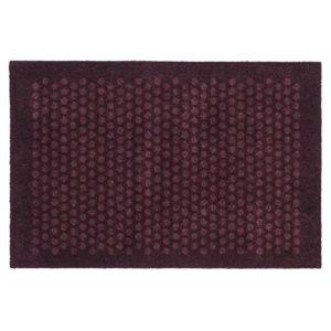 Tmavovínová rohožka Tica copenhagen Dot, 60 × 90 cm