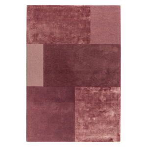 Tmavoružový koberec Asiatic Carpets Tate Tonal Textures, 160 x 230 cm