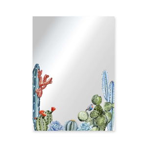 Nástenné zrkadlo Surdic Espejo Decorado Cactus, 50 × 70 cm