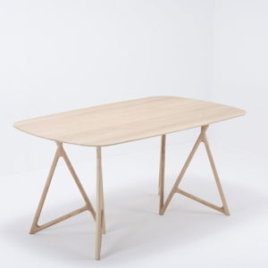 Jedálenský stôl z masívneho dubového dreva Gazzda Koza, 160 × 90 cm