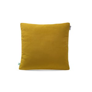 Horčicovožltá obliečka na vankúš Mumla Velour, 45 × 45 cm