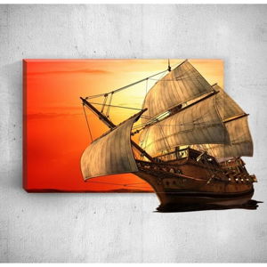 Nástenný 3D obraz Mosticx Big Boat, 40 × 60 cm