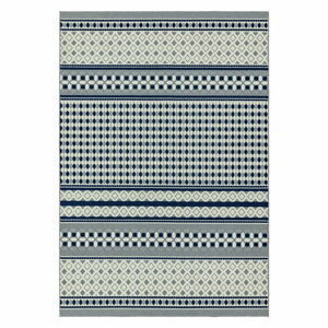 Modro-biely koberec Asiatic Carpets Antibes Geometric, 200 x 290 cm